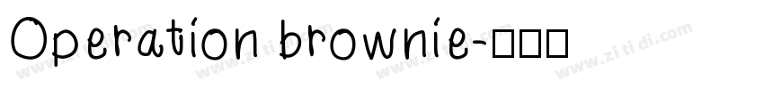 Operation brownie字体转换